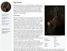 Tablet Screenshot of biggoose.org